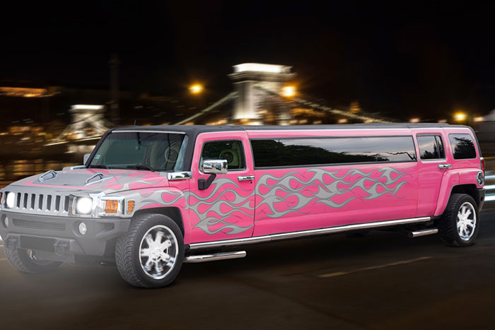 Pink Hummer limo rental Budapest